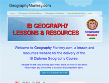 Tablet Screenshot of geographymonkey.com